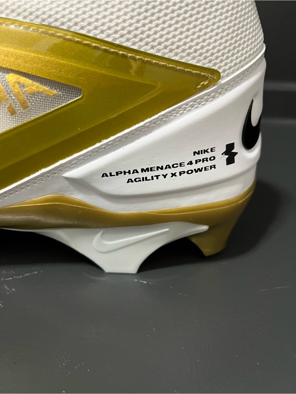 Nike Alpha Menace Pro - SZ 11.5 NWOB white/black - Picture 5 of 7